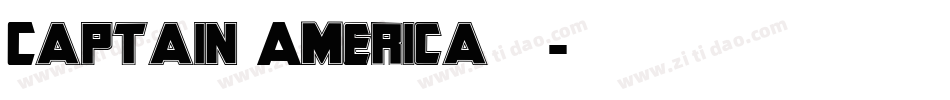 Captain America手机版字体转换